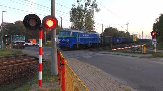 4K Przejazd kolejowy  Wągry  Polish railroad crossing [upl. by Liddle]