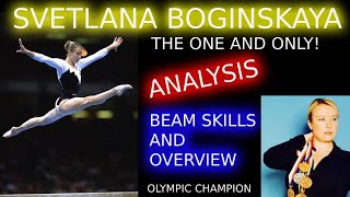 SVETLANA BOGINSKAYA  REMEMBER HOW ELEGANT SHE WAS Olympian analyzes her beam skills and routine [upl. by Ahgiela629]