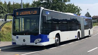 De Crissier Timonet à LausanneFlon  Ligne 18 Mercedes Citaro Benz articulé tl [upl. by Ignace]