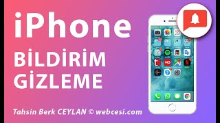 iPhone Bildirim Gizleme amp Kapatma Kesin Çözüm [upl. by Asiram]