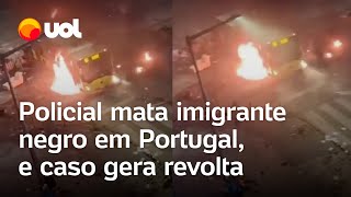 Protesto em Lisboa Policial mata homem negro e caso gera revolta em Portugal veja vídeos [upl. by Marnie]