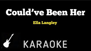 Ella Langley  Could’ve Been Her  Karaoke Guitar Instrumental [upl. by Ennayram672]