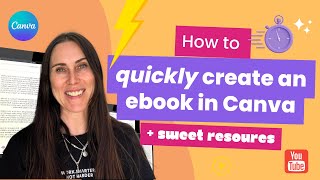 How to quickly create an ebook in Canva [upl. by Notnek]