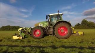 Fendt 936 mowing grass 2017 [upl. by Naved]