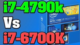 Gaming Performance i7 4790K46GHz vs i7 6700K45GHz Devils Canyon  Skylake [upl. by Reiche]