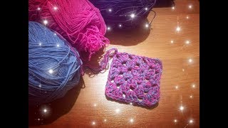 Kwadrat babuni dla początkujących  crochet granny square [upl. by Carine216]