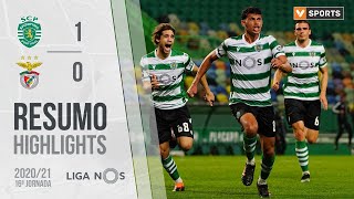 Highlights  Resumo Sporting 10 Benfica Liga 2021 16 [upl. by Sheffie980]