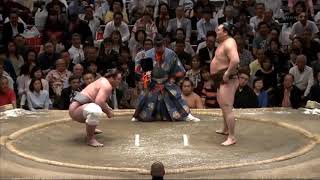 Tochinoshin VS Hakuho Natsu 2018 day 12 [upl. by Yenttirb]