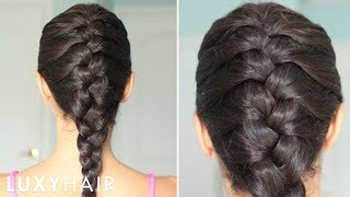 How To Basic French Braid [upl. by Enialed10]