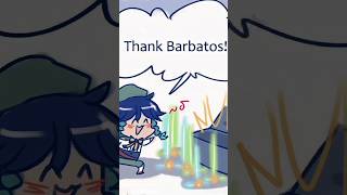 Venti forgets he is the Barbatos  Genshin Impact Comic Dub shorts [upl. by Lydie]