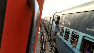 Chandigarh Lucknow Express arriving at ambala cantt junction slowly [upl. by Shannen646]