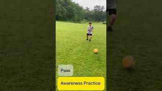 Awareness Practice soccer football soccershorts soccerplayer soccertraining footballshorts [upl. by Saunders]