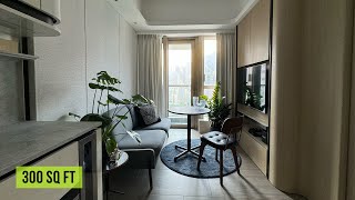 Inside Hong Kongs Tiny Apartment 28 sqm for 1500000 [upl. by Esiahc]