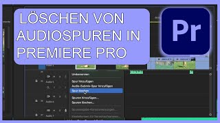 LÖSCHEN VON AUDIOSPUREN IN PREMIERE PRO [upl. by Tomlin]