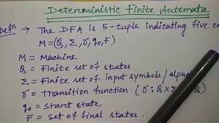 deterministic finite automata in hindi  introduction  TOC  Niharika Panda [upl. by Ssepmet]