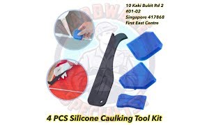 Silicone Caulking Tool Kit  How To Caulk Like A Pro [upl. by Dagall]