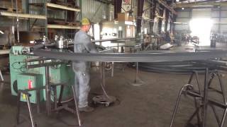 Roll Bending of Steel Angle [upl. by Eissim954]