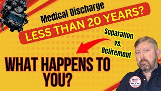 Military Medical Discharge Less Than 20 Years  Separation Pay or Disability Retirement military [upl. by Gabbert892]