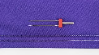 How to Sew a Cover Stitch and Use a Double Needle [upl. by Lynch]