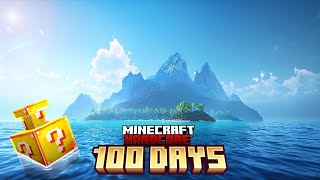 I Survived 100 Days on DESERTED Island in Minecraft Hardcore [upl. by Yelrac]