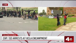 See aftermath of UCLA protest encampment in front of Royce Hall [upl. by Eerat]