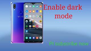 How to enable dark mode in Vivo Y93 Vivo Y93 mein dark mode keise set and change karenge [upl. by Murat607]