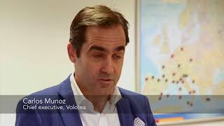 Volotea CEO Carlos Munoz interview [upl. by Worthington]