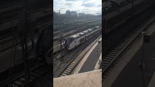 Départ d un coradia liner en gare de paris est  voix sncf [upl. by Herta]