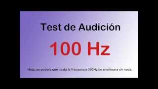 Test de audición auditivo desde graves a agudos  Hearing test [upl. by Ruvolo]