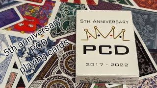 Daily deck review day 334  5th Anniversary PCD playing cards By Playing Card Decks [upl. by Corrianne]