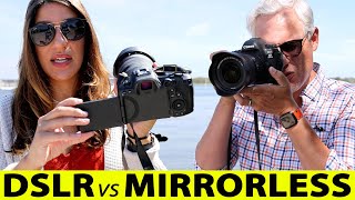 Canon R5 vs 5D Mk IV DSLR vs Mirrorless [upl. by Parcel]