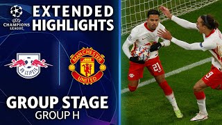 RB Leipzig vs Manchester United Extended Highlights  UCL on CBS Sports [upl. by Milena142]