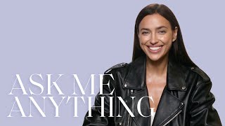 Irina Shayk on Internet Trolls Breakfast in Bed and Fashion Regrets  Ask Me Anything  ELLE [upl. by Reneta554]