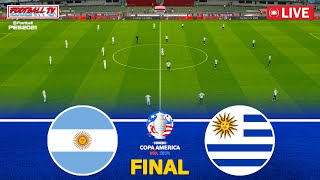 ARGENTINA vs URUGUAY  Copa America 2024 Final  Full Match All Goals  PES Gameplay Video [upl. by Gnod]