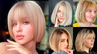 40 Best Bob Haircuts With Bangs For Fine Thin Hair 2023 [upl. by Notgnirrac]