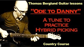 Ode to Danny Gatton with a lots of Hybrid picking  Country Guitar lesson [upl. by Lettig667]