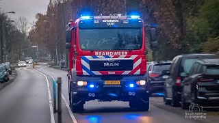 Brandweer Tankautospuit 122340 BeverwijkOost met spoed naar reanimatie in Castricum [upl. by Ymmor]