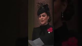 PrincessofWales sings Hymn during Remembrance Sunday Parade shorts [upl. by Bensen337]