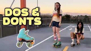 How to Rollerskate for Beginners tips dos and donts [upl. by Barnabe143]