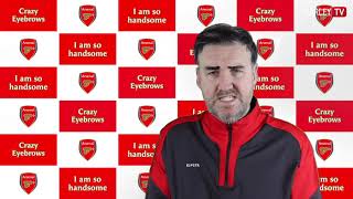 Mikel Arteta and Big Ange Postecoglou react to Arsenal beating Spurs [upl. by Ecnaret]