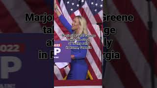 WATCH Marjorie Taylor Greene takes the stage at Trump rally in Rome Georgia [upl. by Kinom]