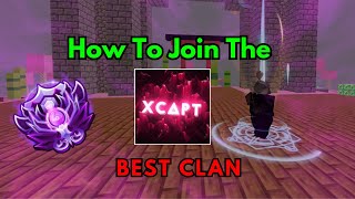 How To Join xCAPT Clan In Roblox Bedwars [upl. by Ayna]