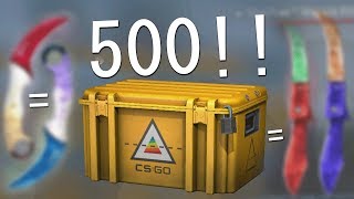 i opened 500 csgo prisma cases and you wont believe what i got [upl. by Adoh]