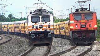 KanyakumariDibrugarh VivekKolkataSilcharDurgiana  🔥 Furious Trains Negotiating Huge Curve [upl. by Siderf]