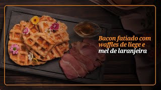 COMO FAZER WAFFLE COM BACON E MEL [upl. by Marquet]