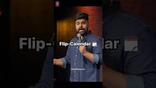 Flip Calendar By rakeshaddlakha standupcomedy comedy Comiccuts4K [upl. by Iaras188]