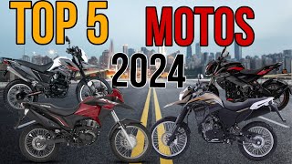 ¡TOP 5 MOTOS INCREÍBLES PARA EL 2024 [upl. by Ecniuq]