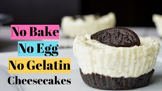 Easy No Bake Oreo Cheesecakes  Full Kitchen [upl. by Noram661]