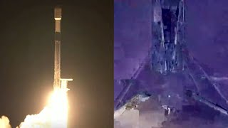 SpaceX Starlink 33 launch amp Falcon 9 first stage landing 18 December 2021 [upl. by Weatherley65]