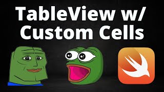 How to Make a TableView w Custom Cells Programmatically Swift UIKit [upl. by Yatnahc691]